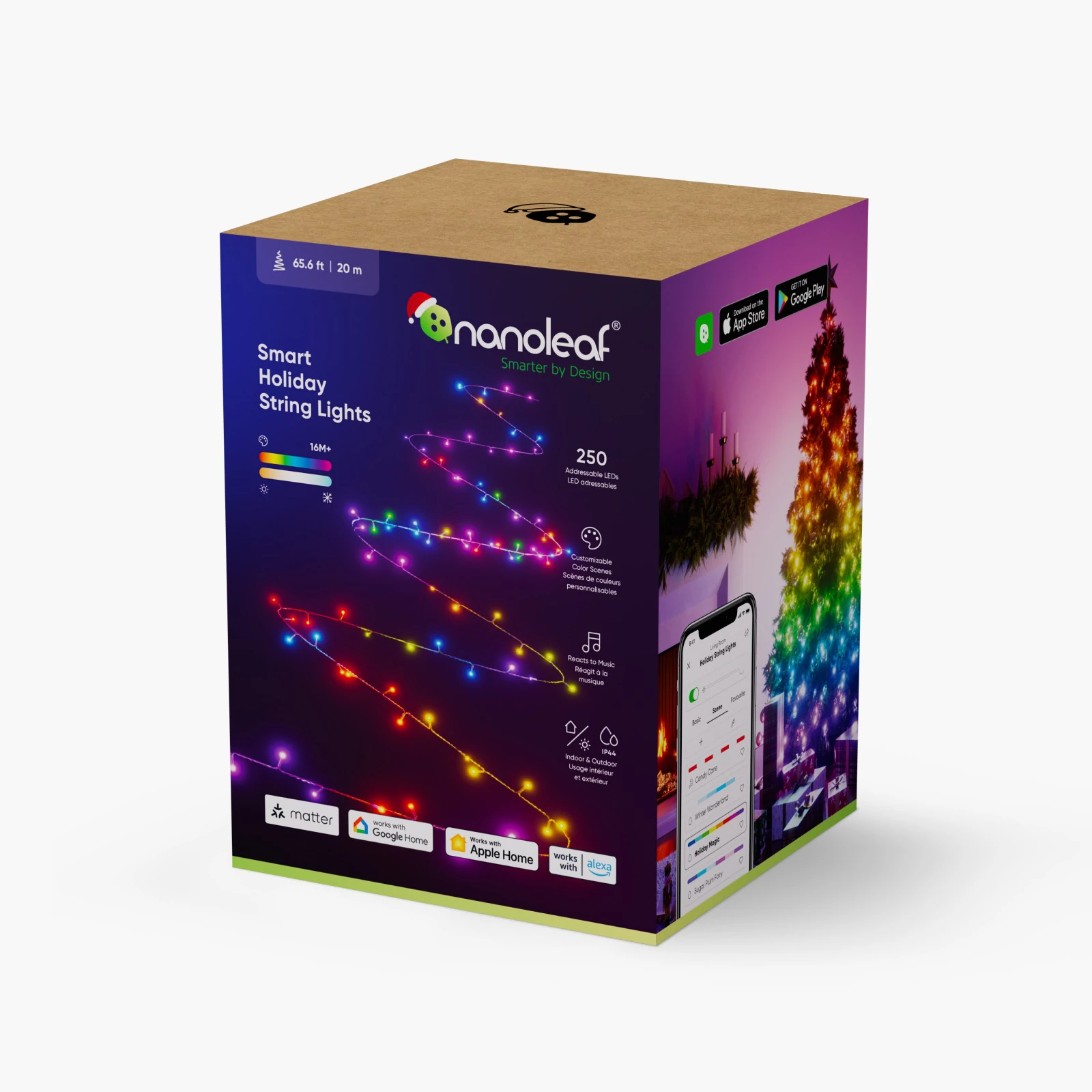 Nanoleaf Matter Smart Holiday String Lights Review - What Gadget