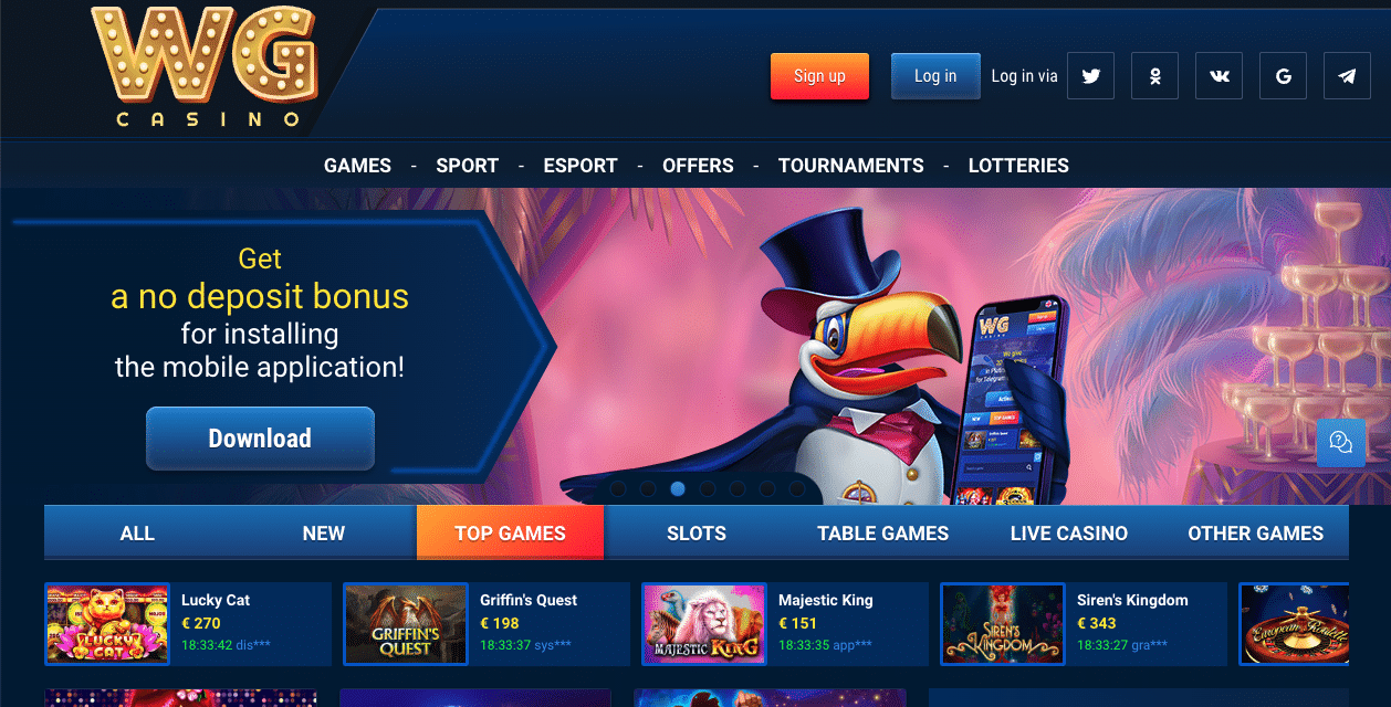 WG Casino UK Review: A Clear English Interface for UK Users
